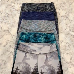 Set of 5 Tek Gear workout leggings, size L